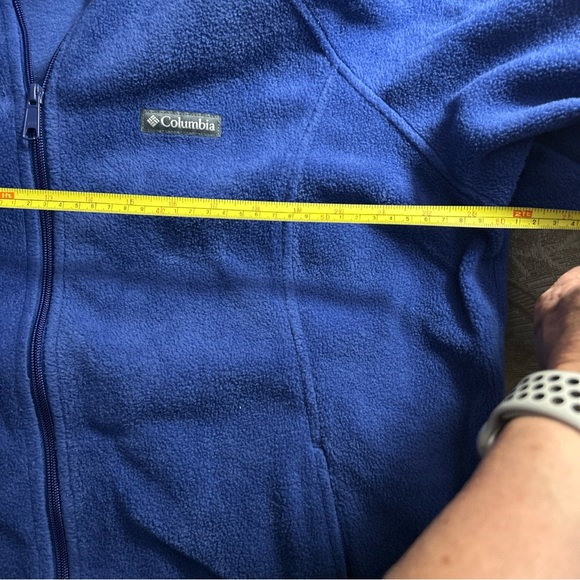 Columbia Navy Blue Fleece Full Zip  Jacket - Picture 4 of 6